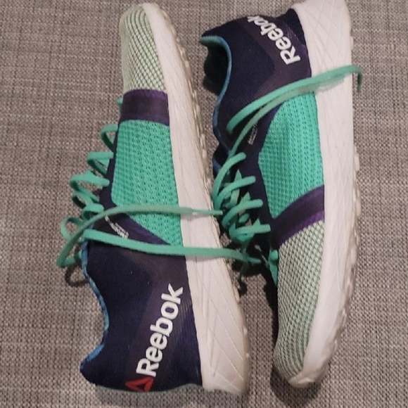 Reebok Womens Sublite Speedpak Running Shoes Blue V68271 Lace Up Low Top 8 M - Picture 4 of 7